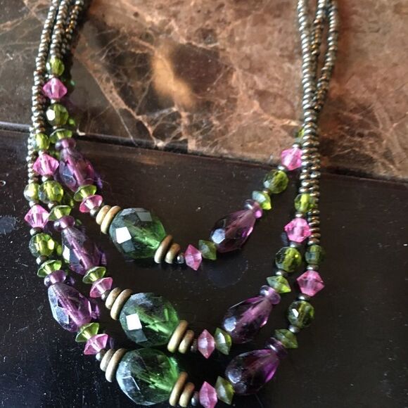 RICH PURPLE n Pink Necklace!! - Picture 4 of 9